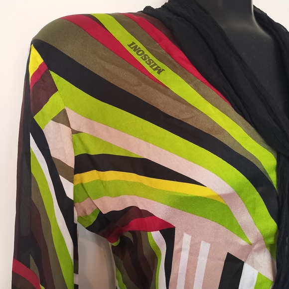 Hurry! Store Close Next Week!! MISSONI SILK DRESS 46 - Picture 2 of 6